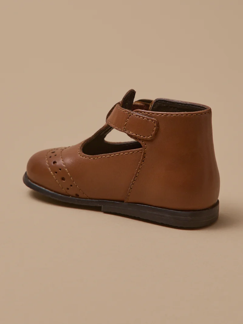 Babyschuhe, Mary Janes, Leder