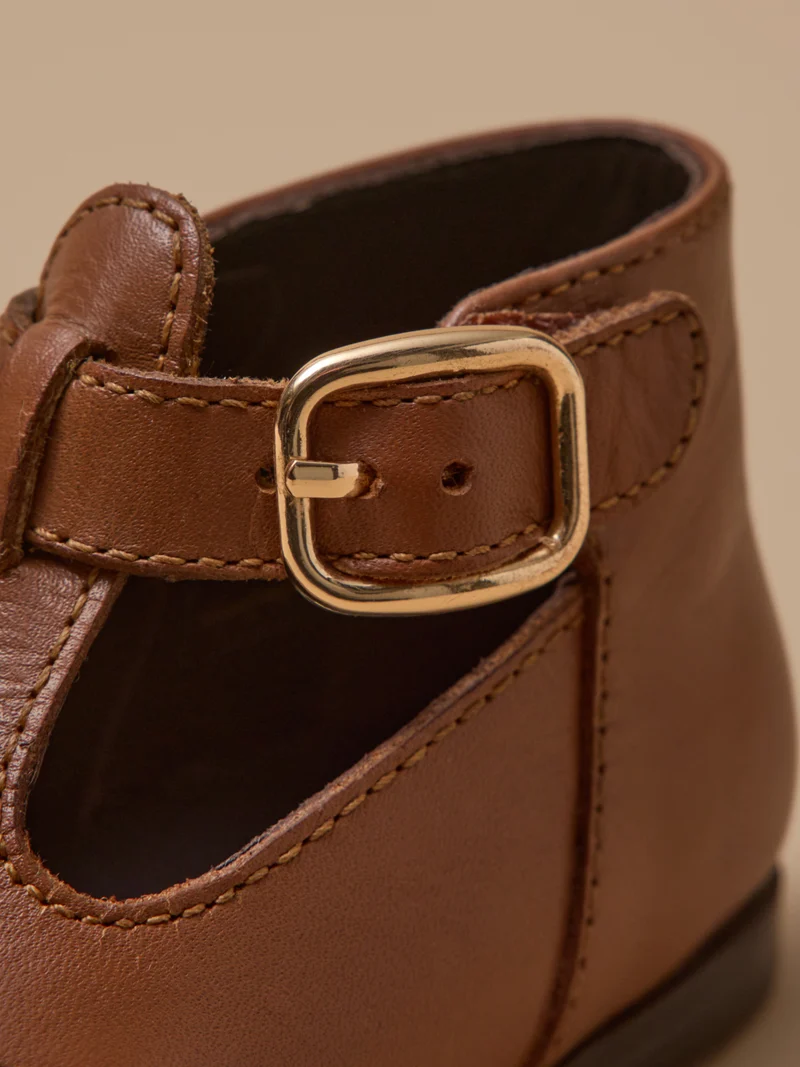 Babyschuhe, Mary Janes, Leder