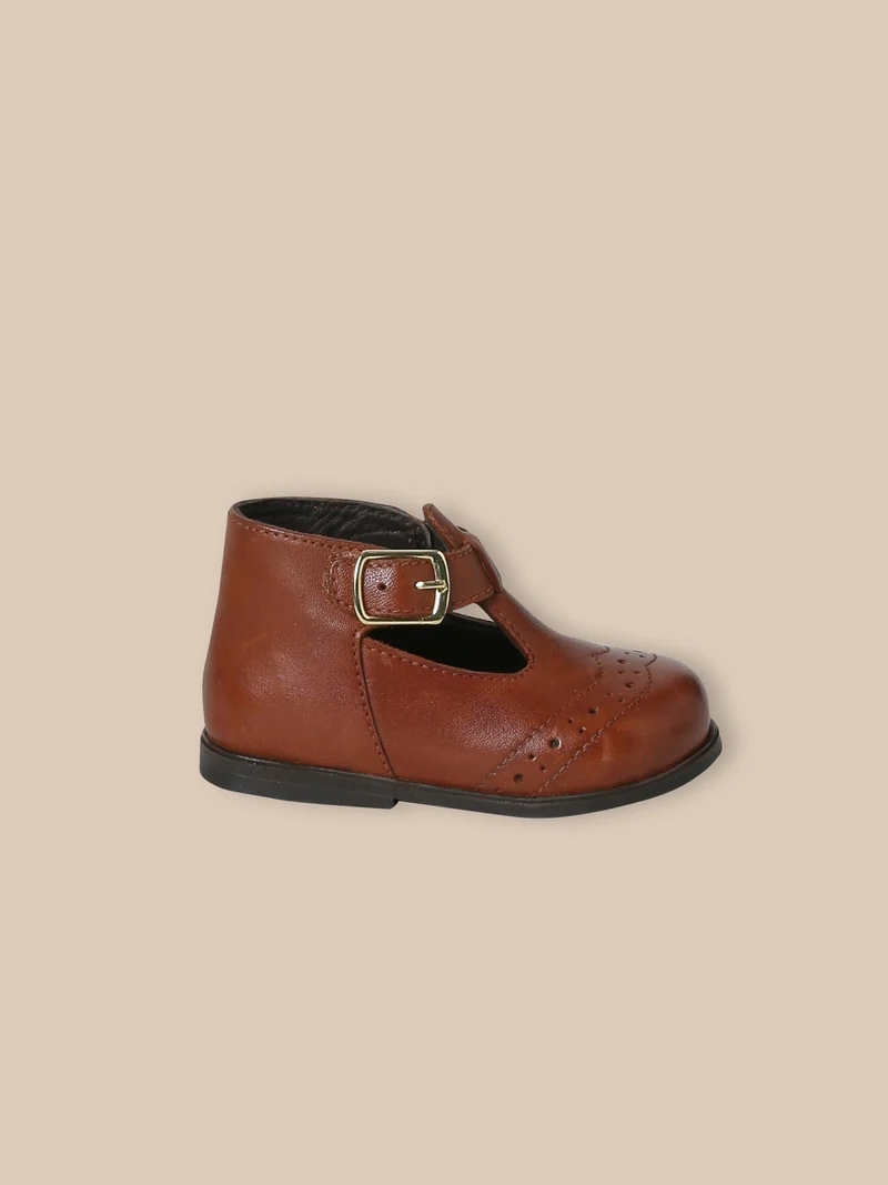 Babyschuhe, Mary Janes, Leder
