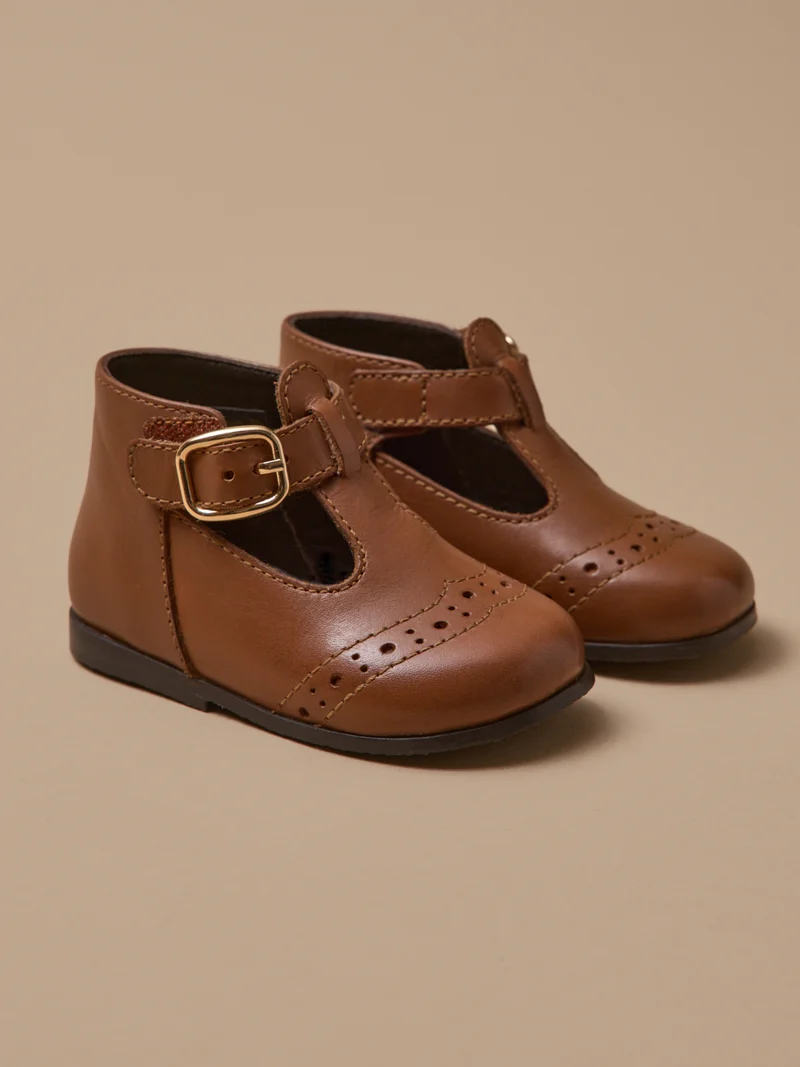 Babyschuhe, Mary Janes, Leder