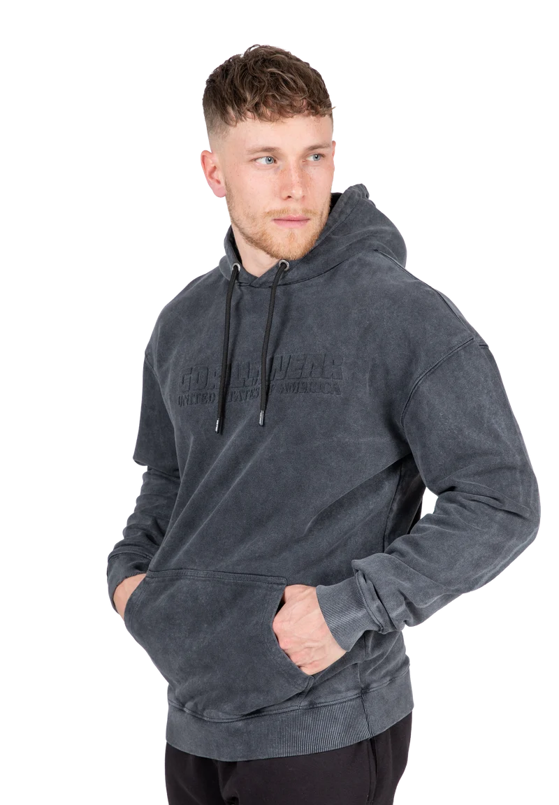 Crowley Men's Oversized Hoodie - Washed Gray