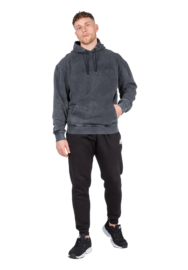Crowley Men's Oversized Hoodie - Washed Gray