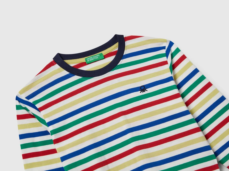 Gestreiftes Langarm-T-Shirt