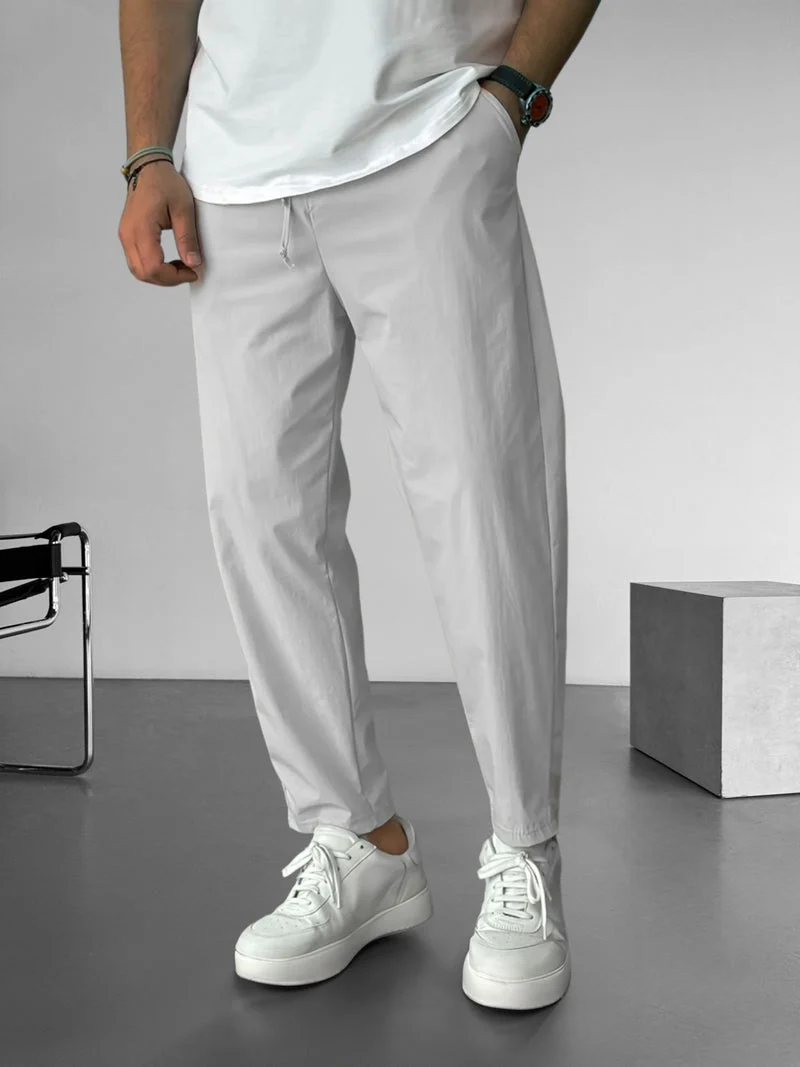 Elegant Tapered Drawstring Pants