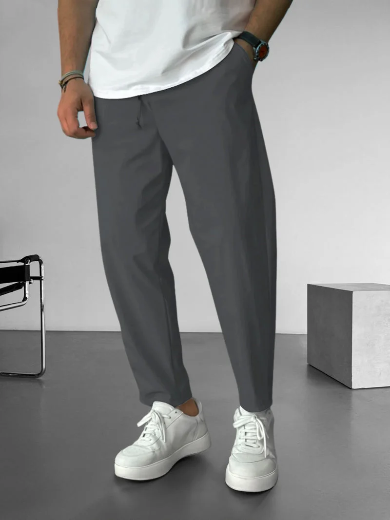 Elegant Tapered Drawstring Pants