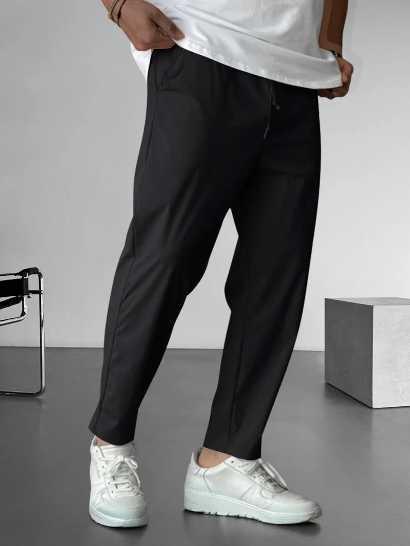 Elegant Tapered Drawstring Pants