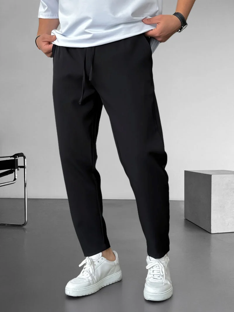 Elegant Tapered Drawstring Pants