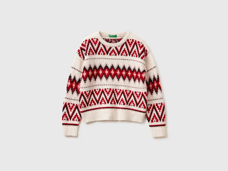 Jacquard-Pullover