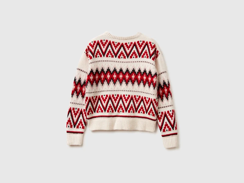 Jacquard-Pullover