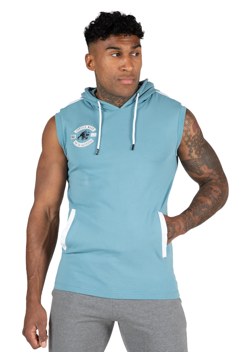 Oswego S/L Hooded T-Shirt - Blue