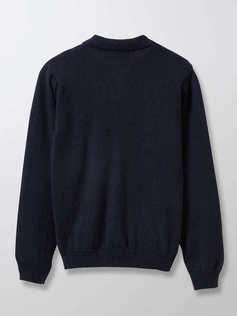 Jungenpullover mit Polokragen