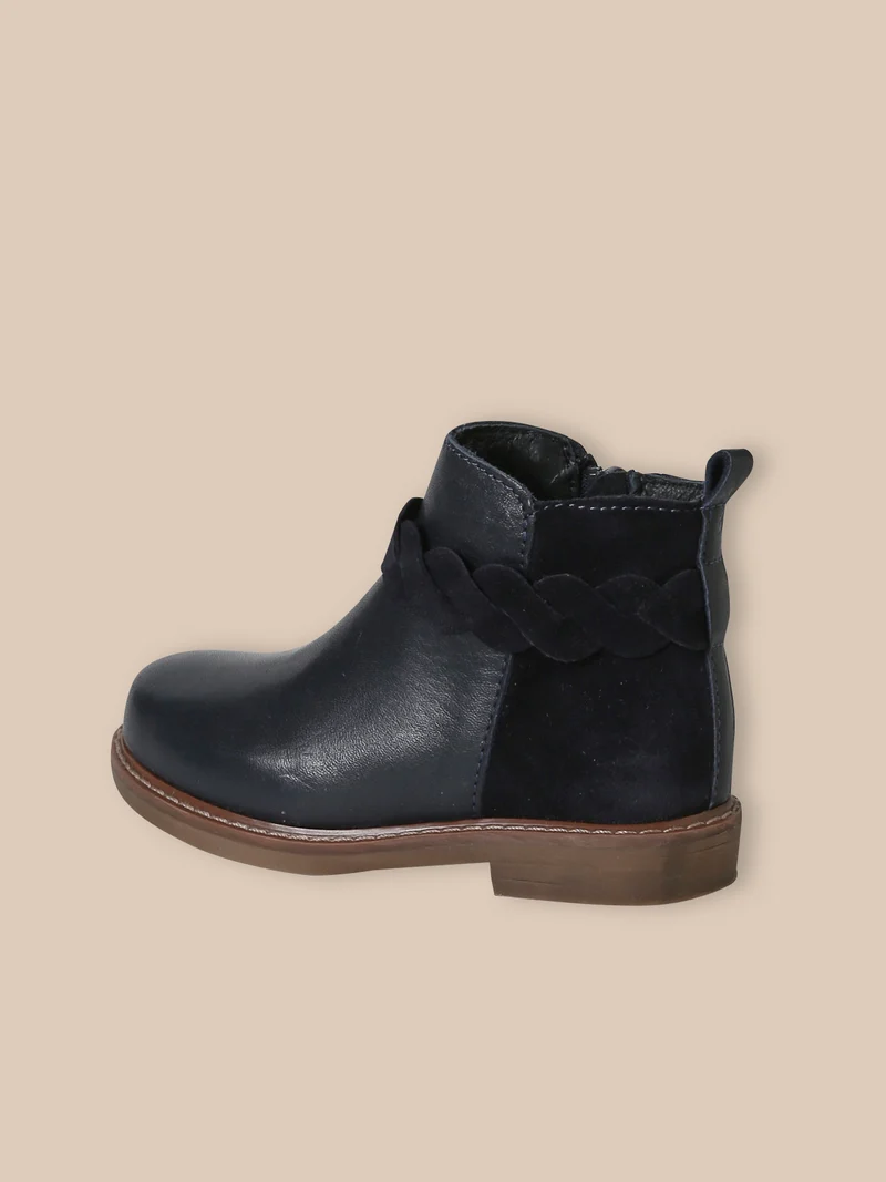 Mädchen-Boots mit Lederflechtung