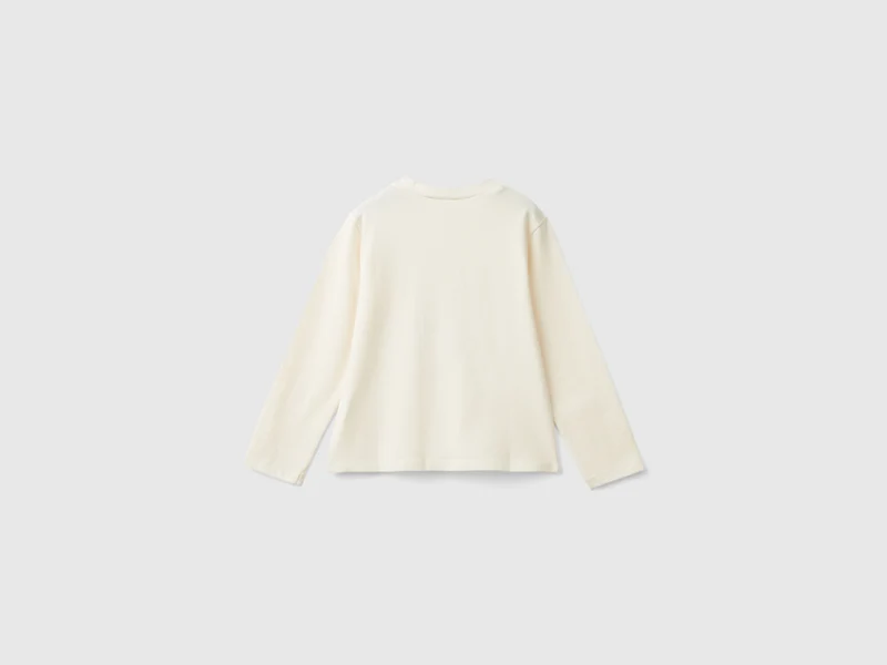 Shirt in Stretch-Baumwolle mit Druck