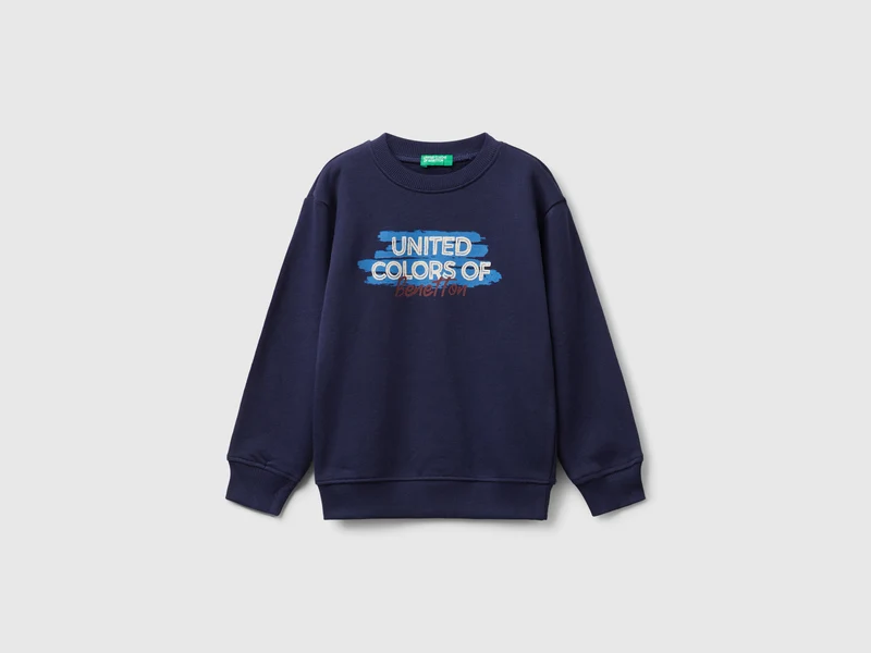 Sweatshirt mit normaler Passform und Aufdruck