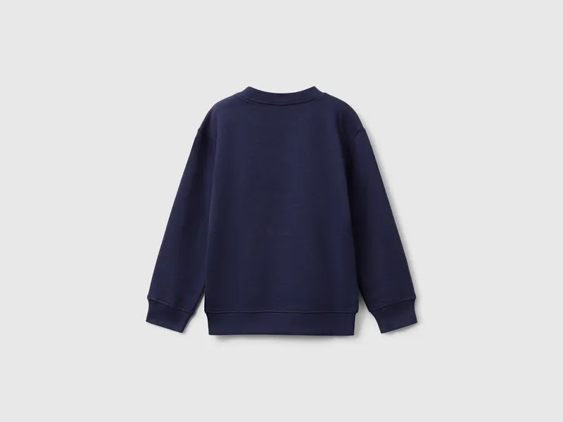 Sweatshirt mit normaler Passform und Aufdruck
