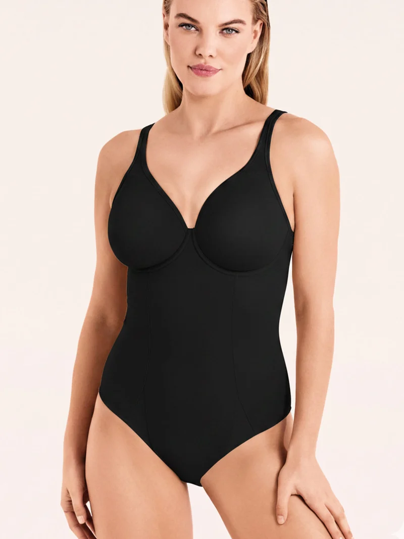 NEW SARA Body confort con ferretto, coppa C - nero