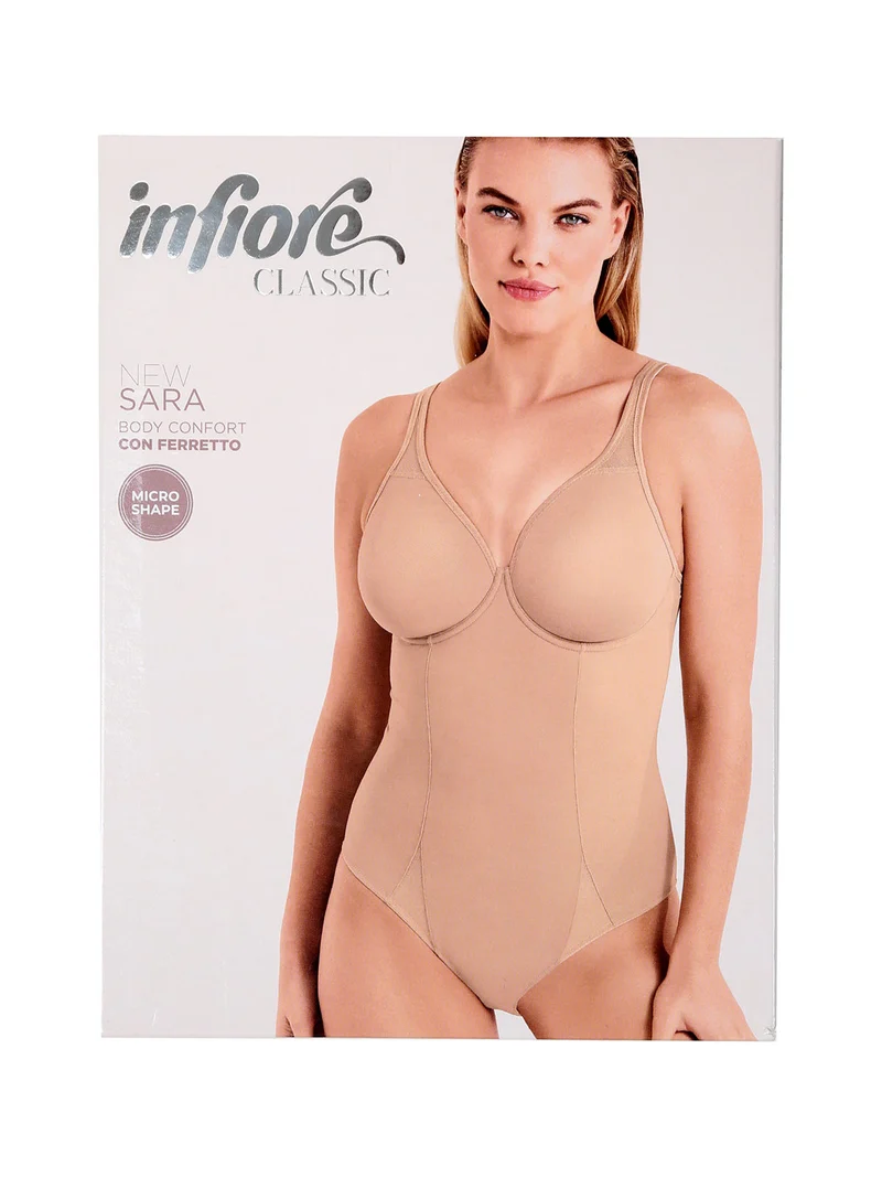 NEW SARA Body confort con ferretto, coppa C - nero