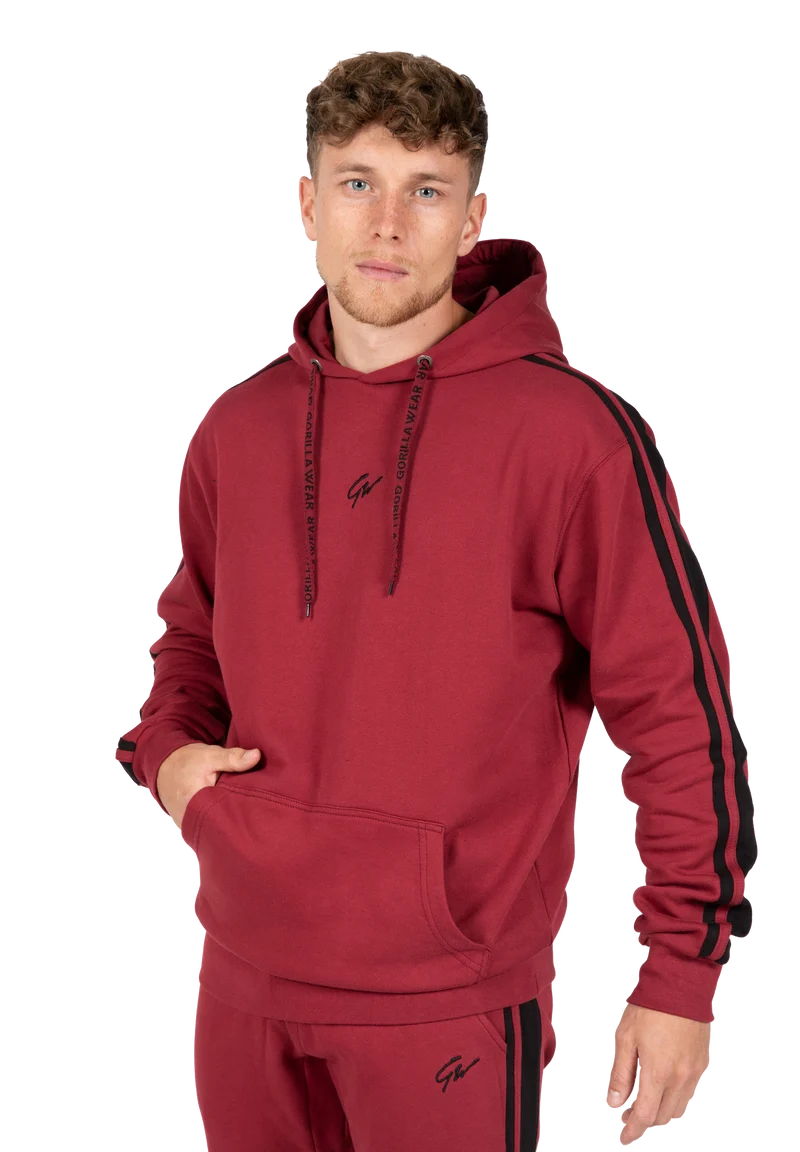 Banks Oversized Hoodie - Burgundy Red/Black