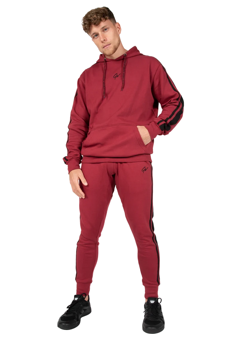 Banks Oversized Hoodie - Burgundy Red/Black