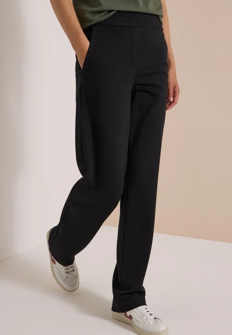 High Waist Straight Leg Hose im Loose Fit