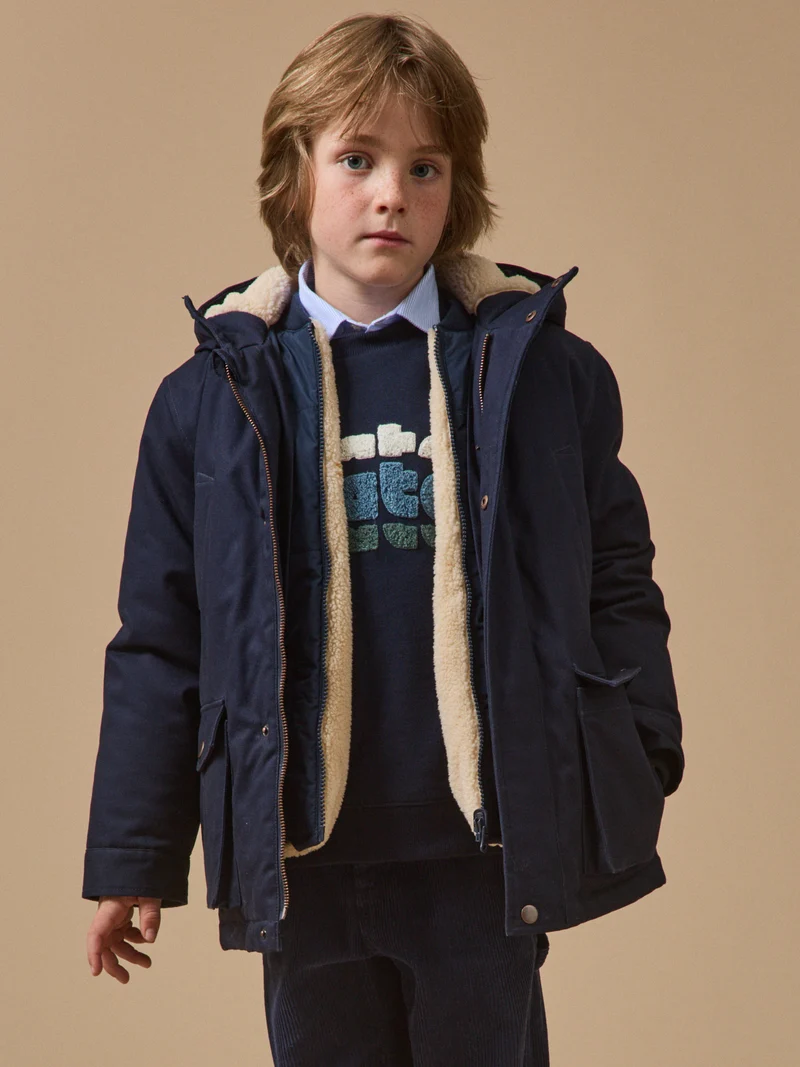 Jungen-Parka, 3-in-1