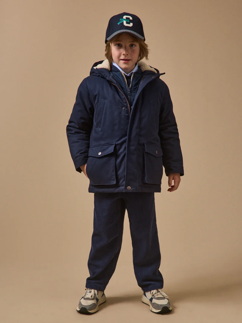 Jungen-Parka, 3-in-1