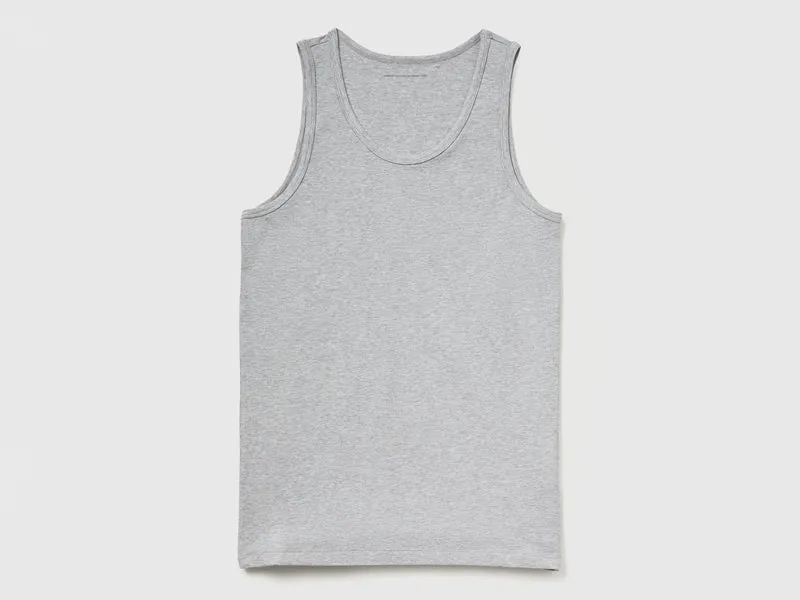 Tanktop aus elastischer Baumwolle
