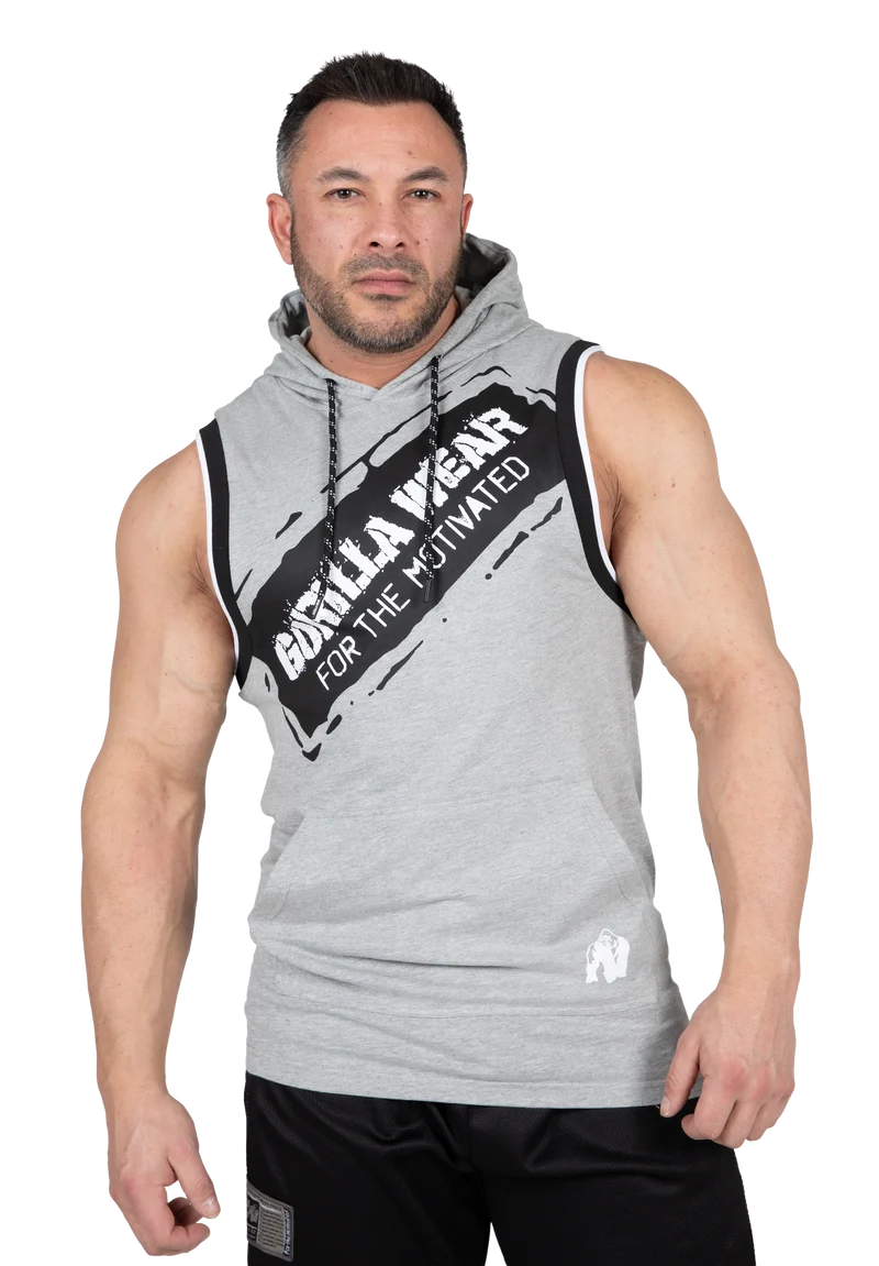 Loretto Hooded Tank Top - Gray Melange
