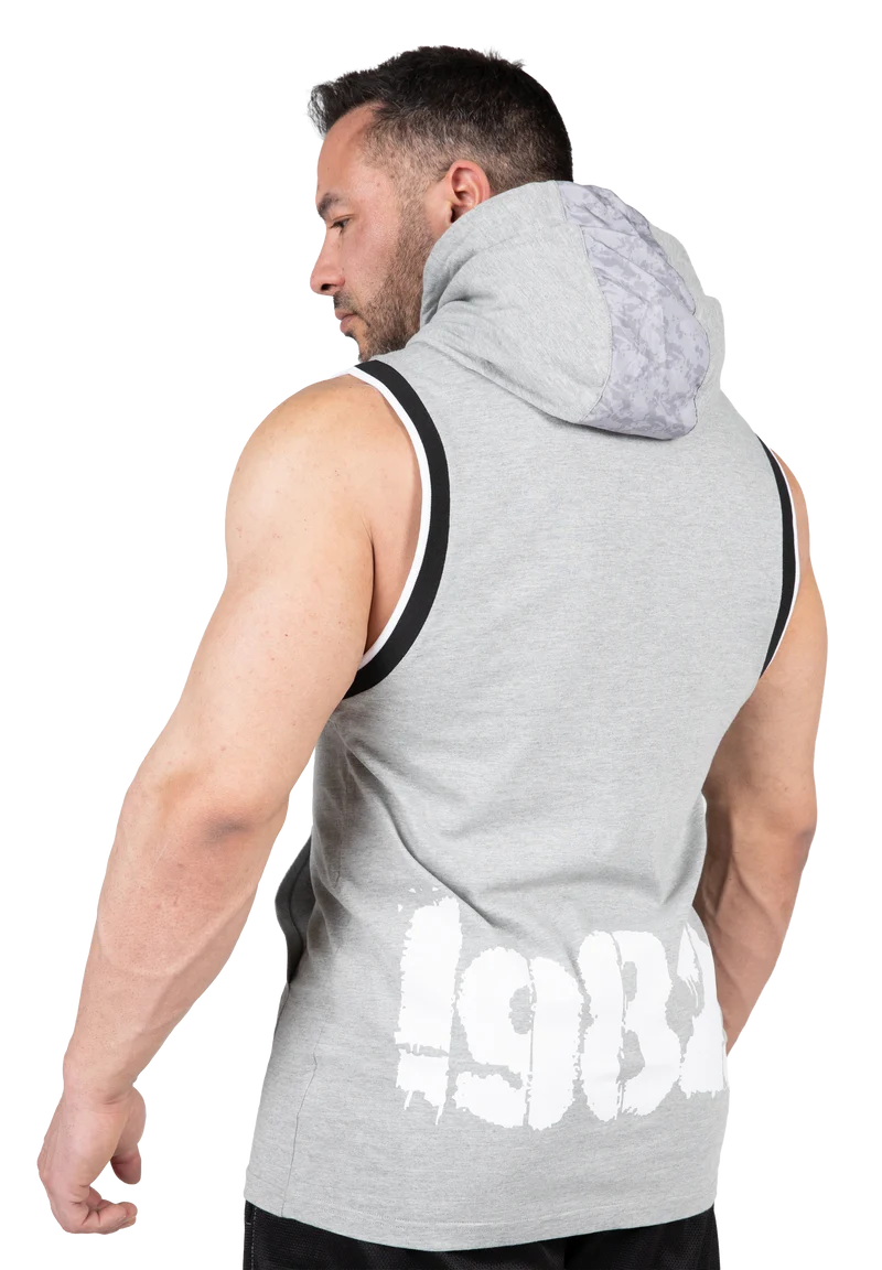 Loretto Hooded Tank Top - Gray Melange