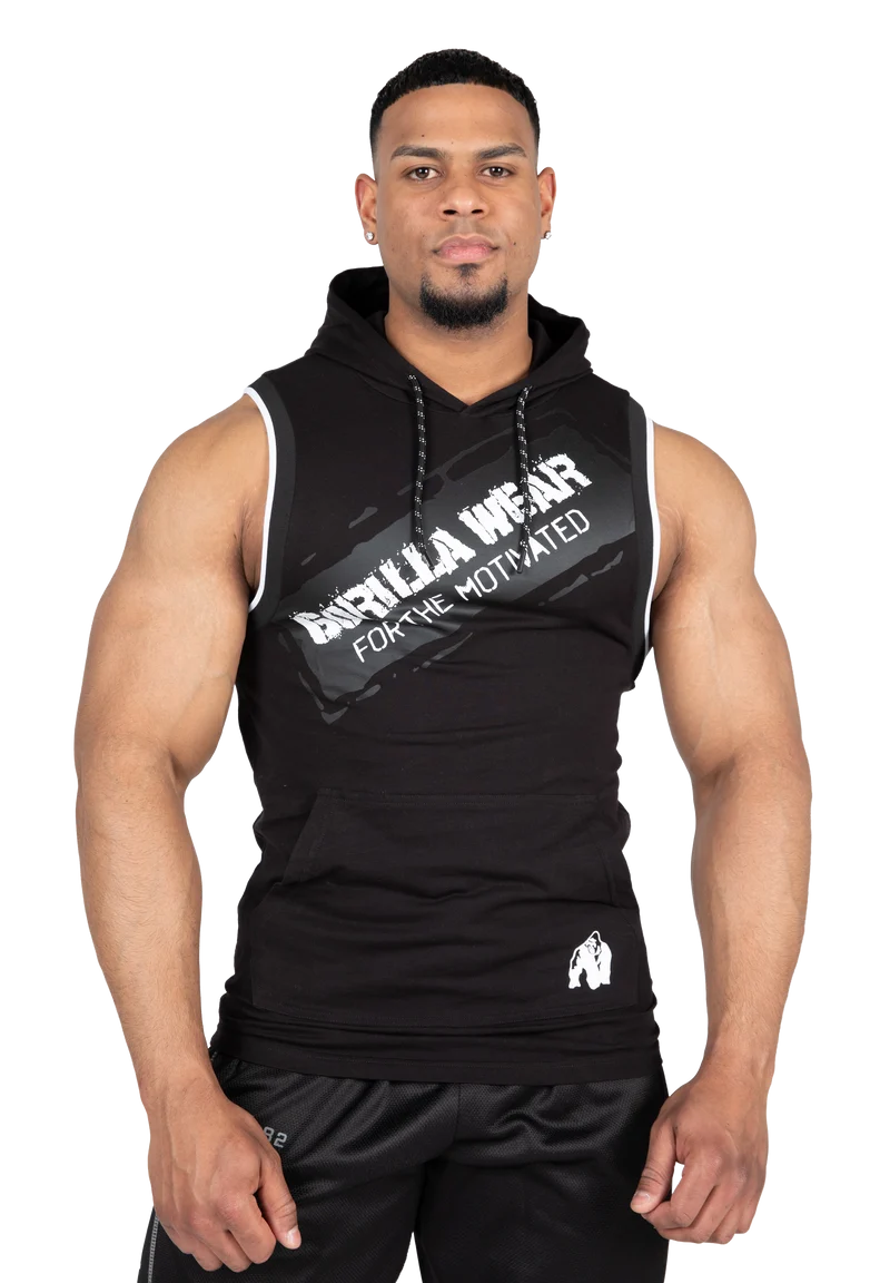 Loretto Hooded Tank Top - Black