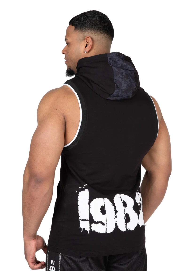 Loretto Hooded Tank Top - Black