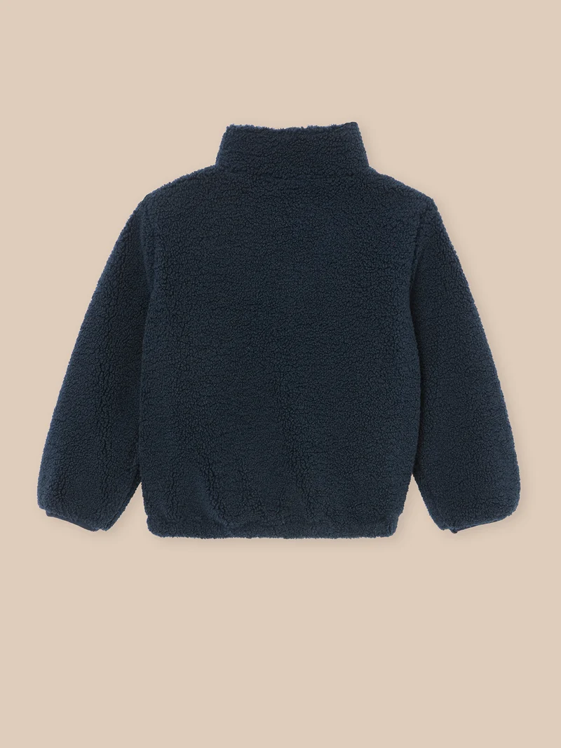 Jungen-Cardigan aus Sherpa