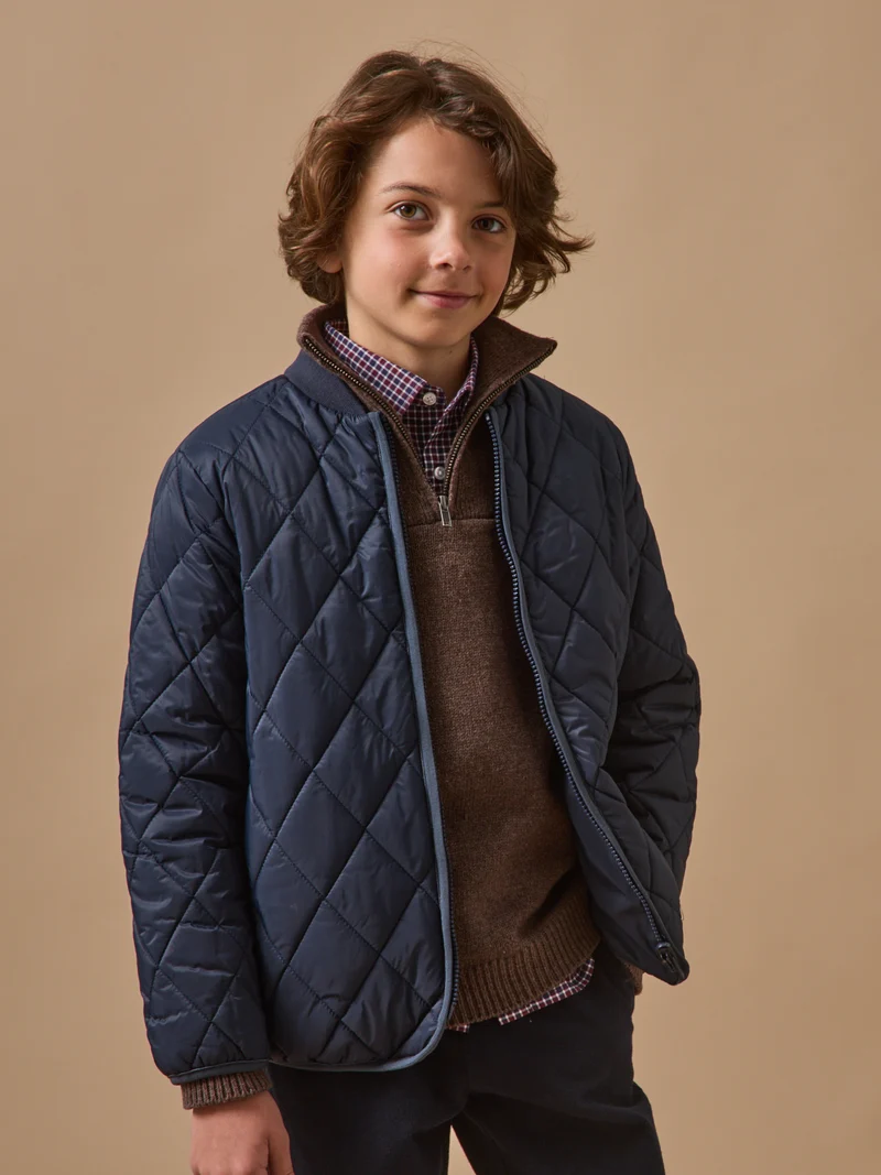 Jungen-Parka, gesteppt