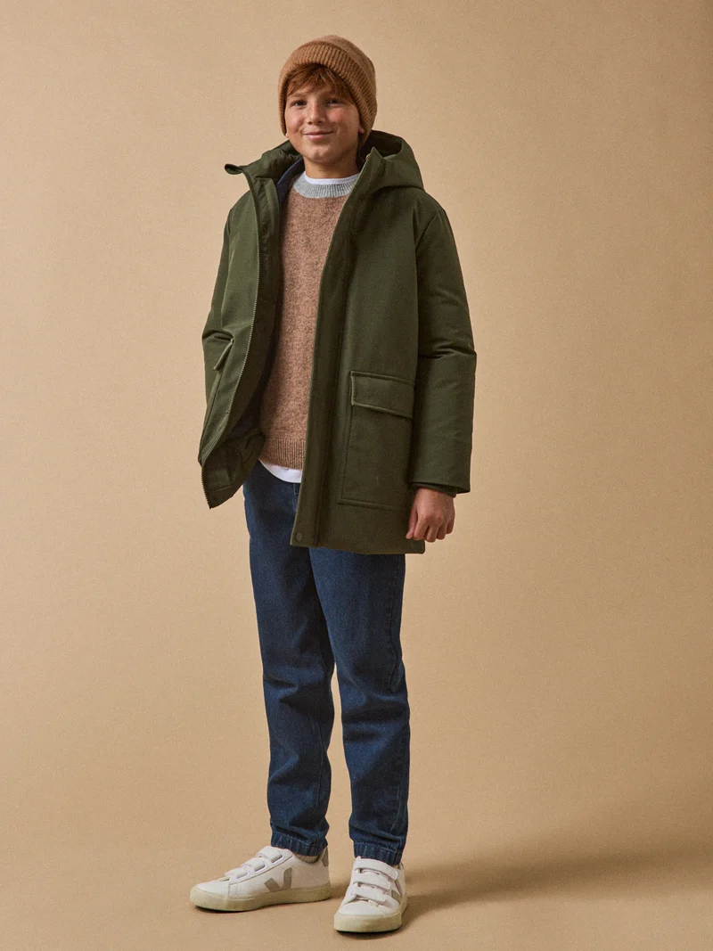 Jungen-Parka, gesteppt