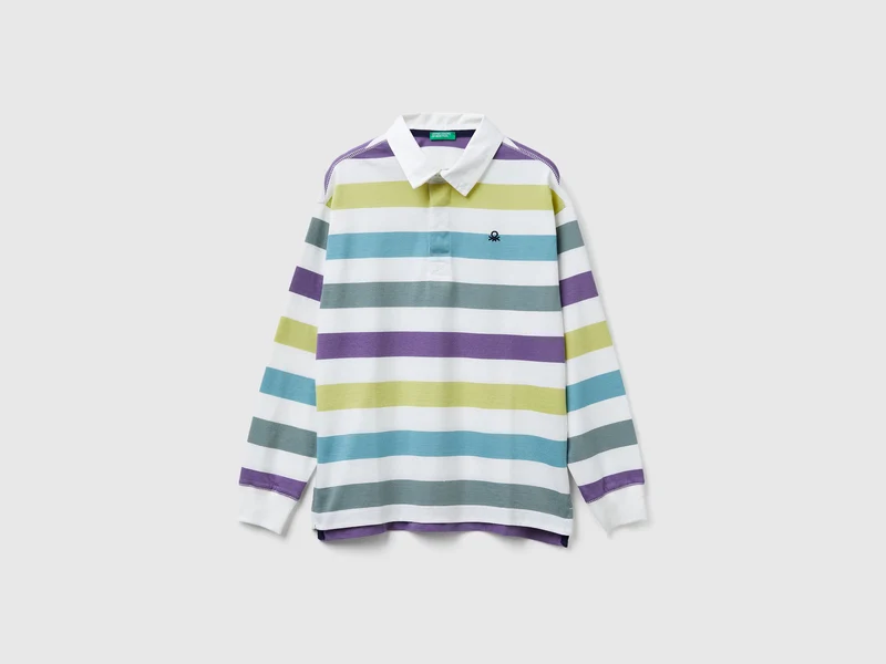 Gestreiftes Poloshirt aus Baumwolle