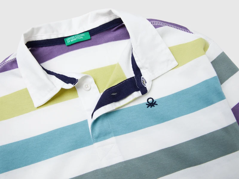 Gestreiftes Poloshirt aus Baumwolle