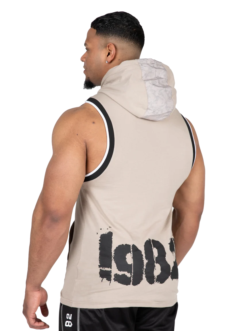 Loretto Hooded Tank Top - Beige