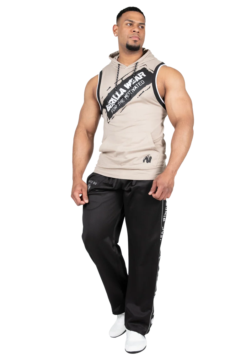 Loretto Hooded Tank Top - Beige