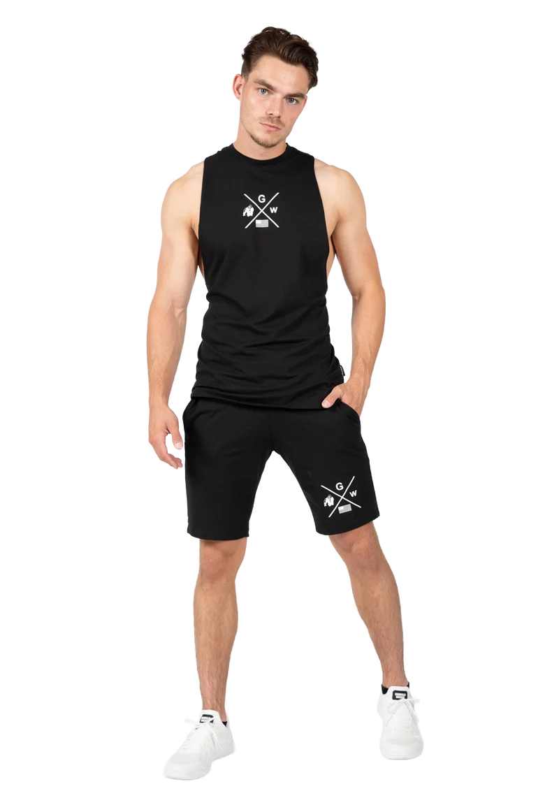 Cisco Drop Armhole Tank Top - Black/White