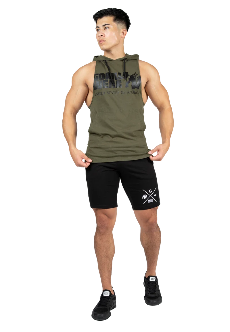Rogers Hooded Tank Top - Army Green