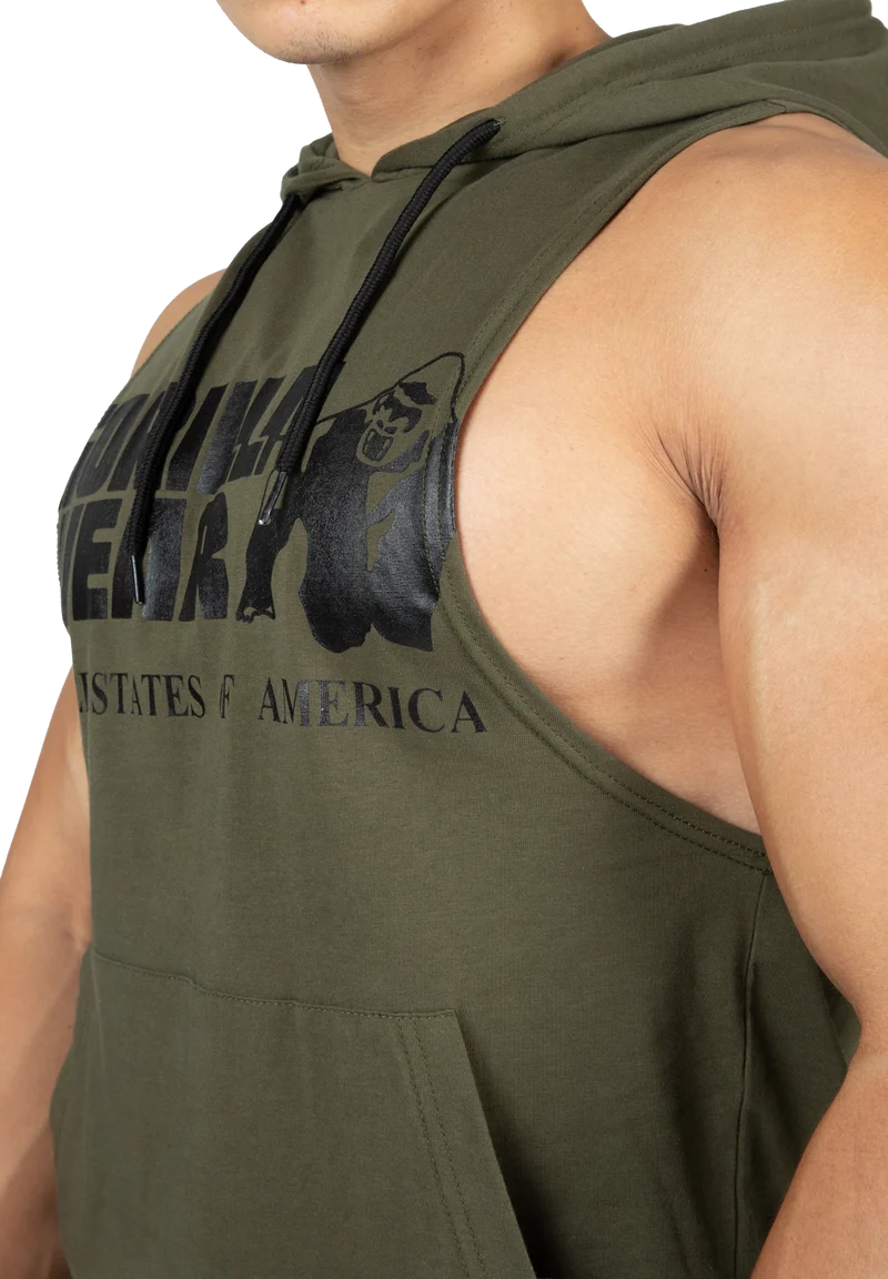 Rogers Hooded Tank Top - Army Green