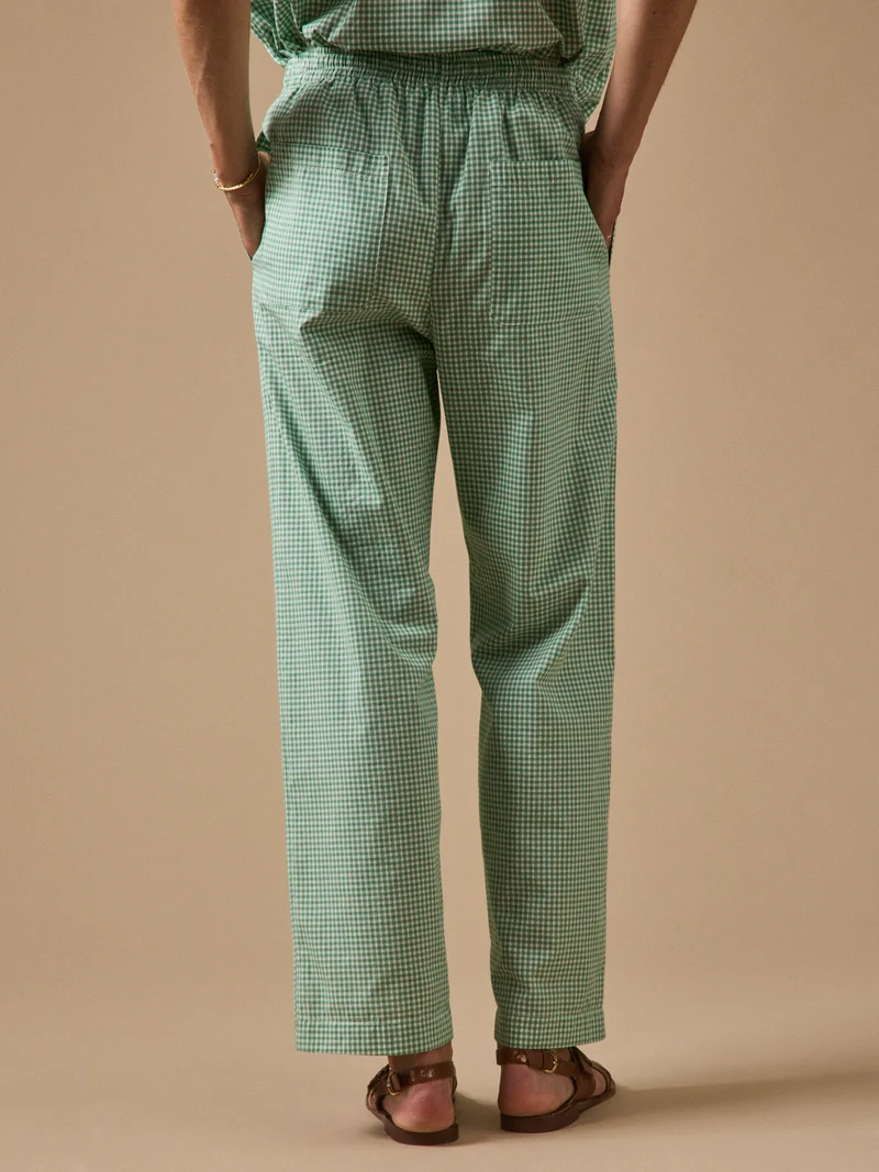 Damen-Karottenhose Agathe mit kleinen Karos