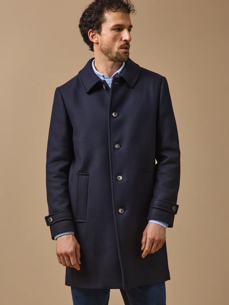 Herrenmantel aus Wollstoff, elegant