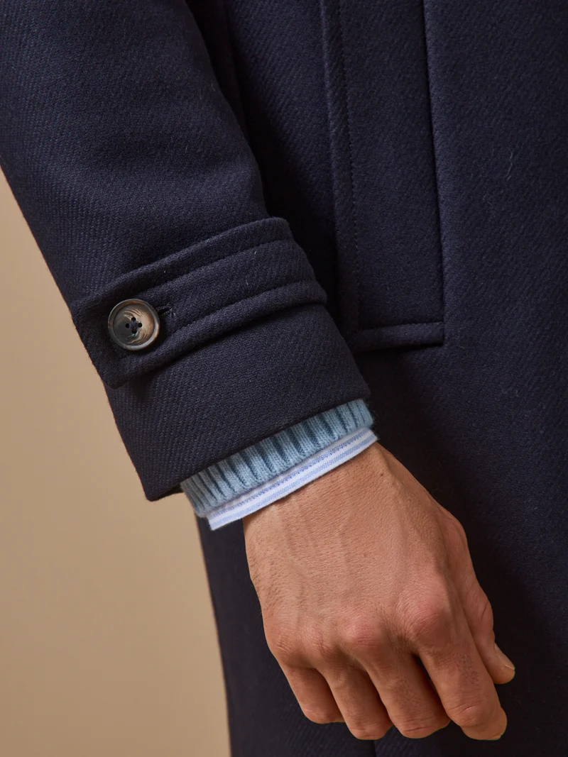 Herrenmantel aus Wollstoff, elegant