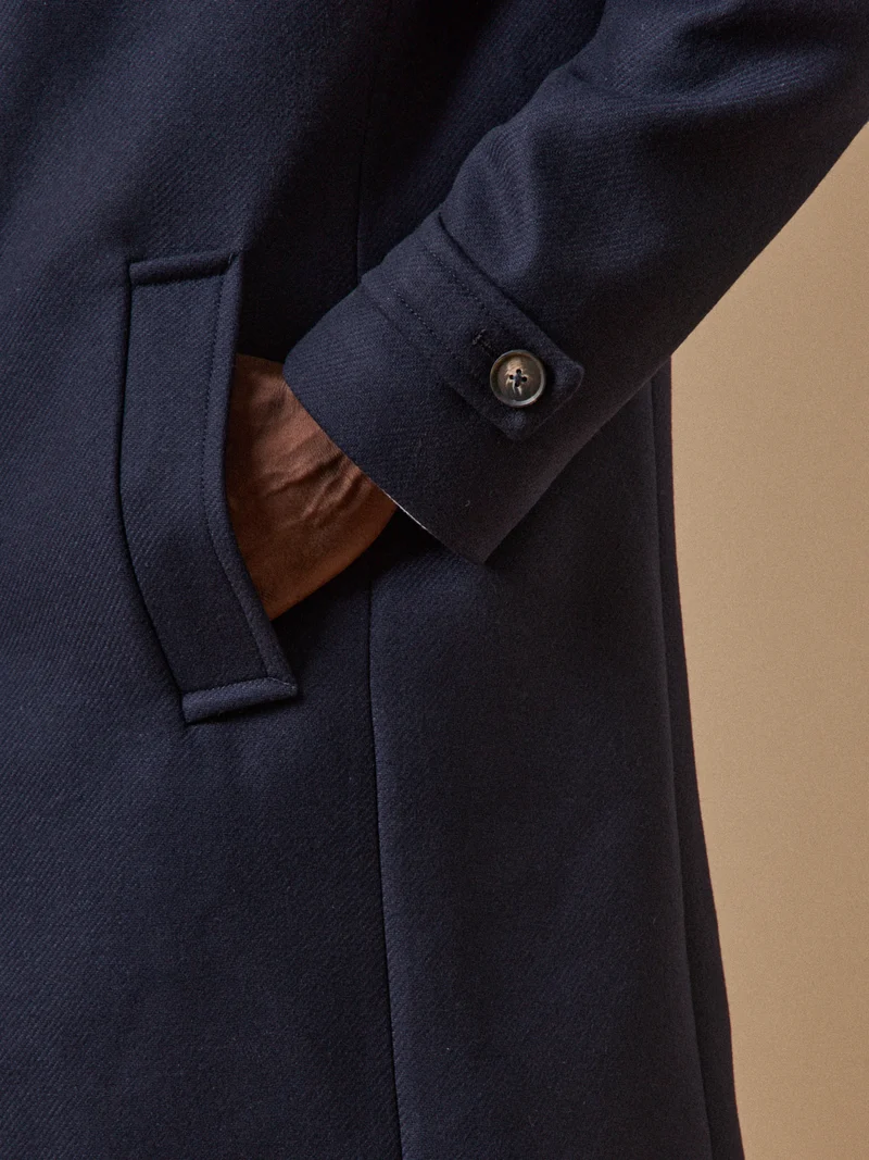 Herrenmantel aus Wollstoff, elegant