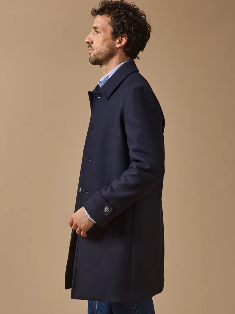Herrenmantel aus Wollstoff, elegant
