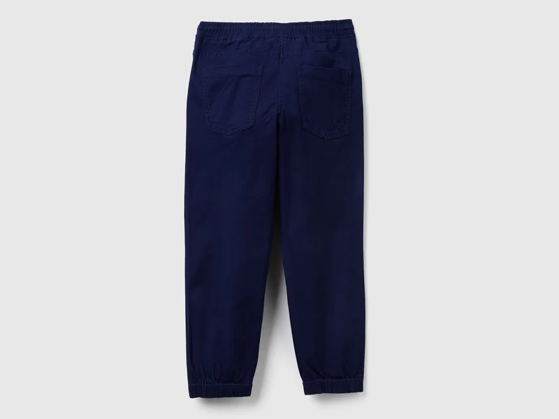 Jogginghose aus elastischer Baumwolle mit Kordelzug