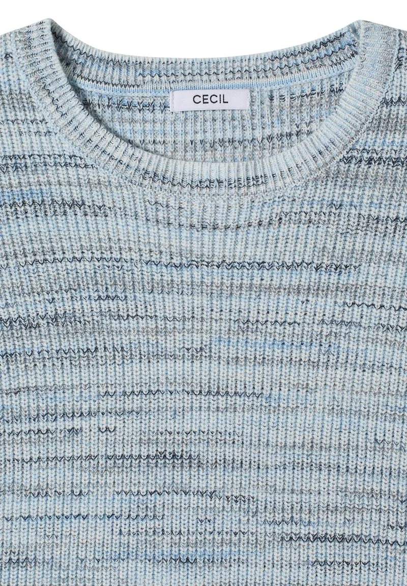 Pullover mit Rundhals und Space-Dye-Optik