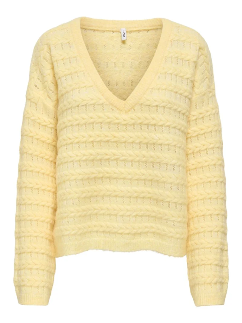 ONLCABALA LS BATWING V-NECK CC KNT