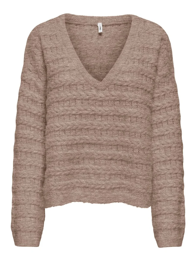ONLCABALA LS BATWING V-NECK CC KNT